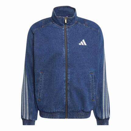 Veste de survêtement denim coupe large adidas Stadium
