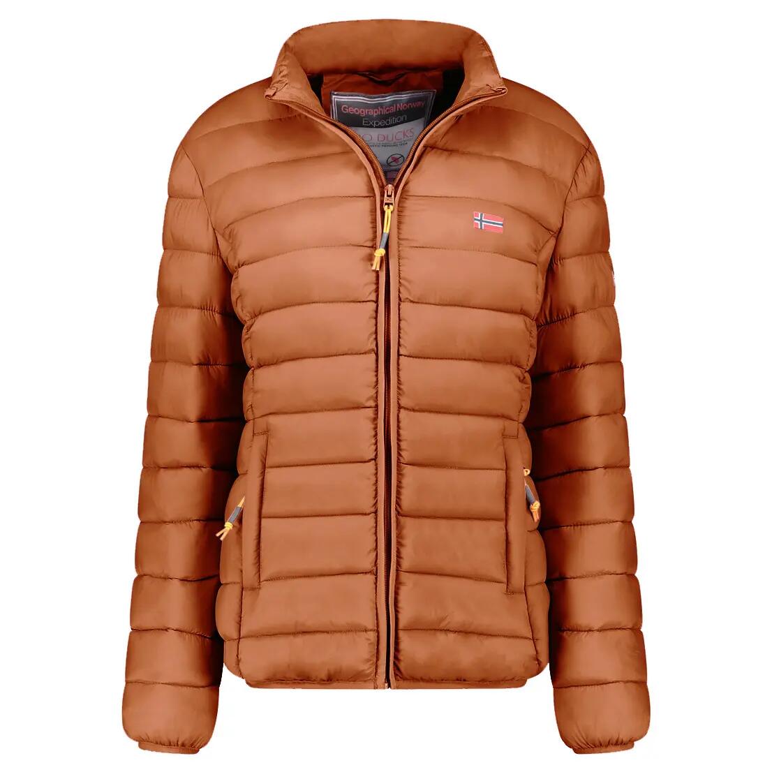 Chaqueta deportiva - Mujer - Capucha y bolsillos con cremallera - Marrón 3/6