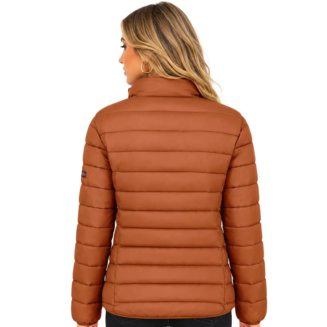 Chaqueta deportiva - Mujer - Capucha y bolsillos con cremallera - Marrón 2/6