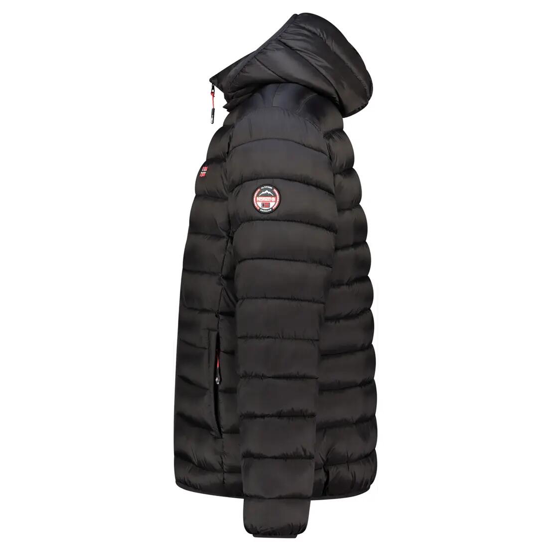 Męska turystyczna kurtka GEOGRAPHICAL NORWAY AMIGO HOOD BLACK DB MEN 096 5/5