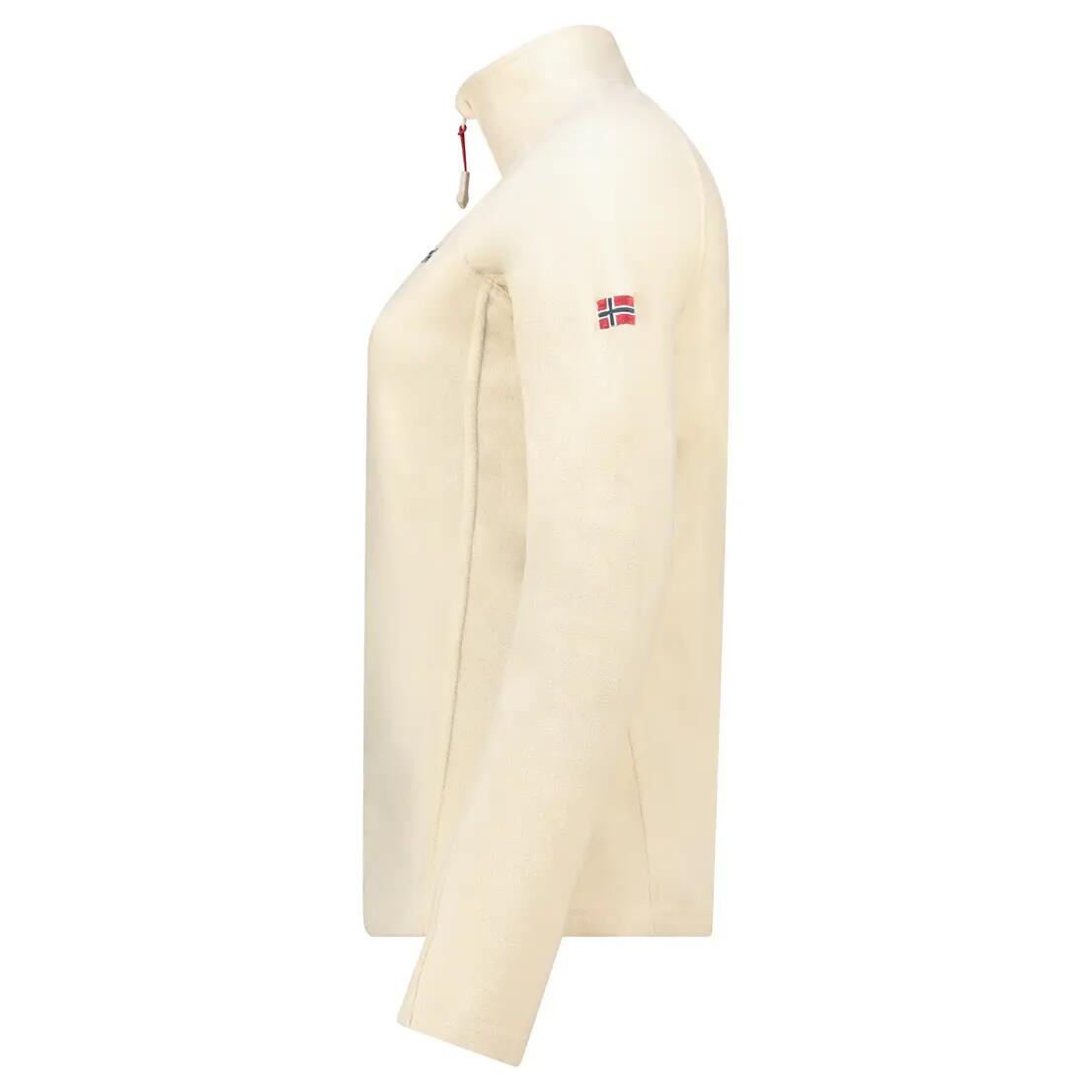 Fleece - Trekking montanha - Feminino - GEOGRAPHICAL NORWAY - Ajustado, Branco 5/6