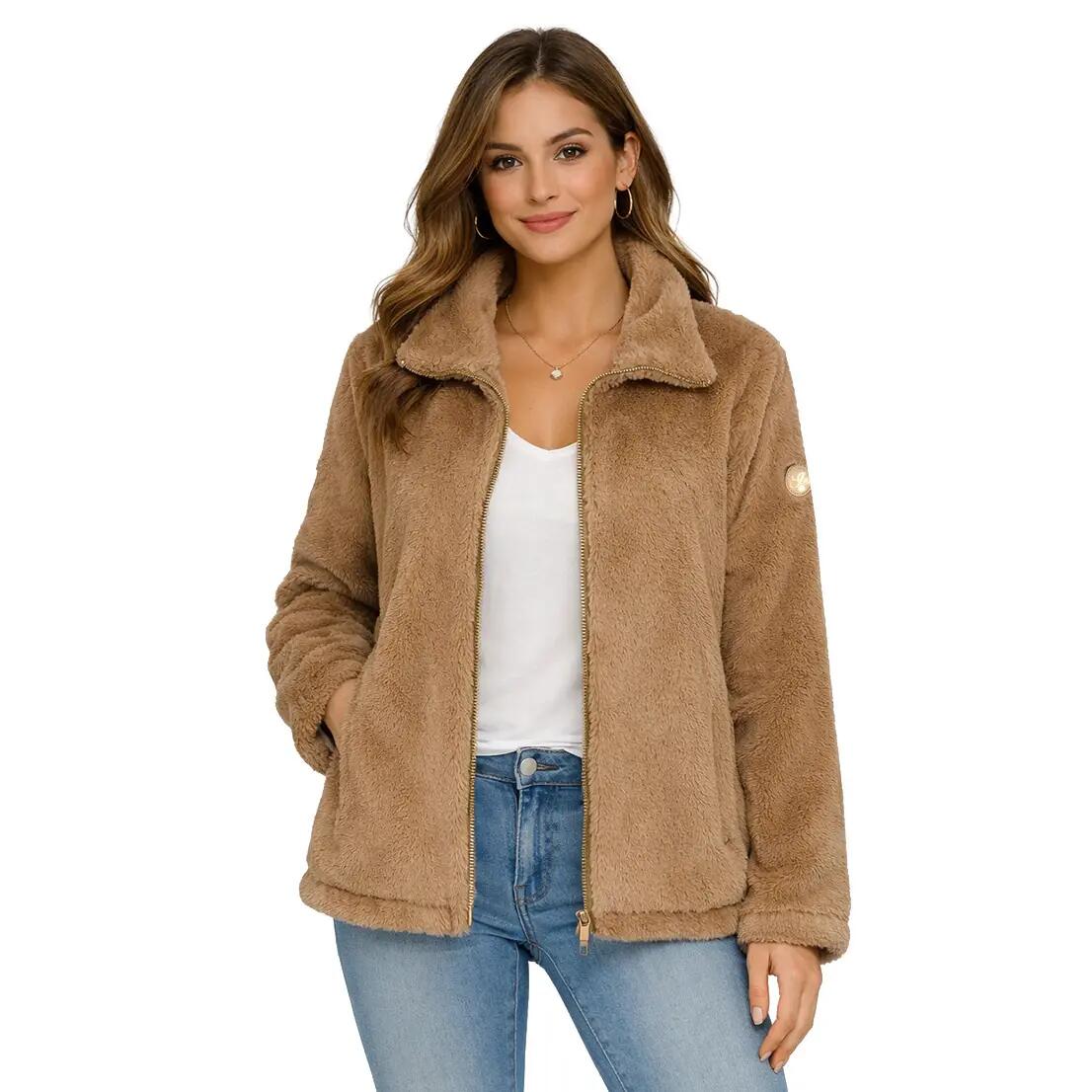 Gilet in pile – Escursionismo montano – Donna – Grigio/beige 3/6