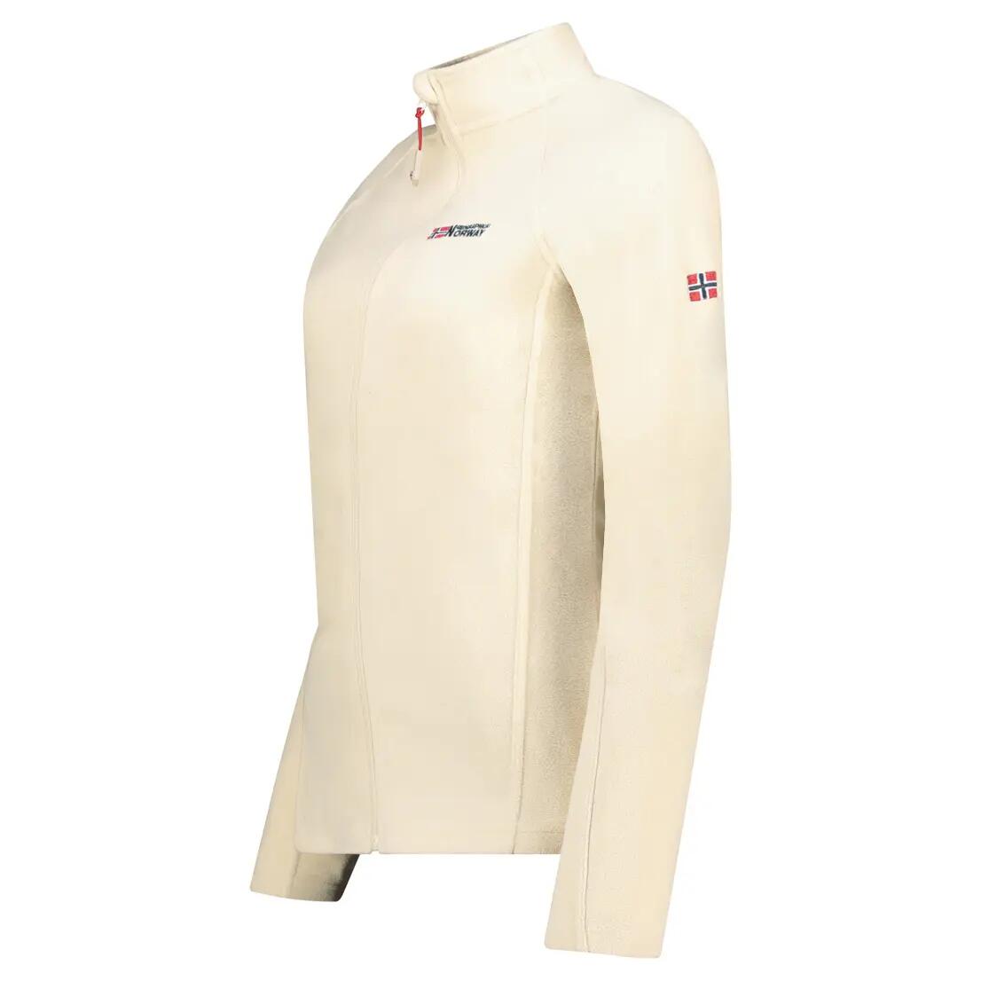 Fleece - Trekking montanha - Feminino - GEOGRAPHICAL NORWAY - Ajustado, Branco 4/6