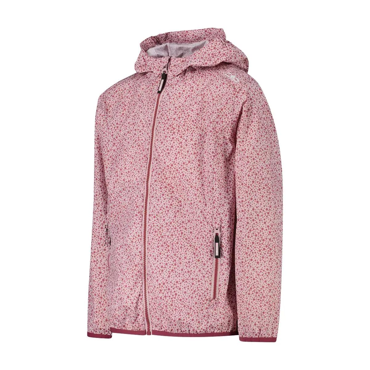 Chaqueta impermeable de micro-motivos niña CMP 3/4