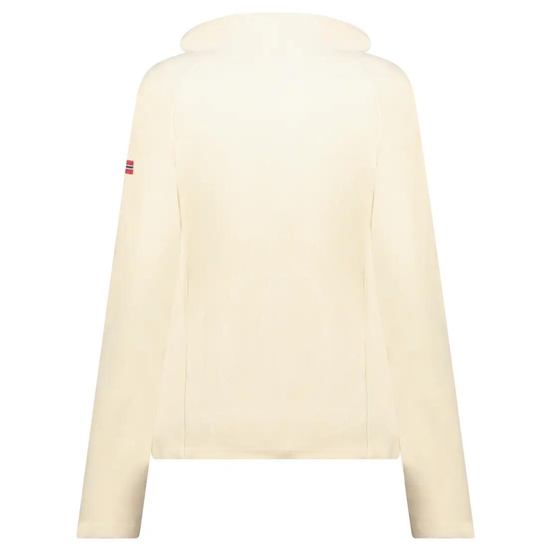 Fleece - Trekking montanha - Feminino - GEOGRAPHICAL NORWAY - Ajustado, Branco 2/6