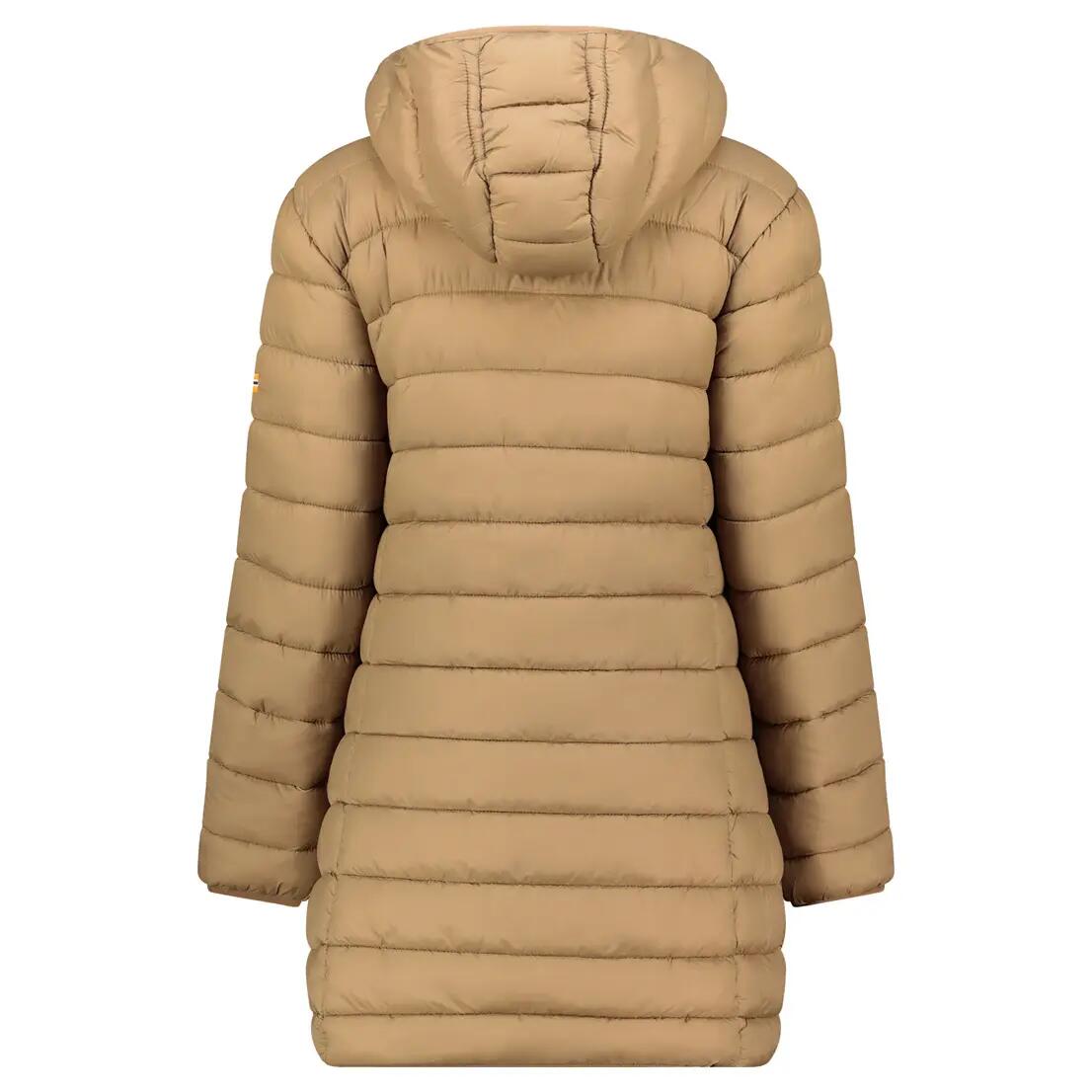 Parka lifestyle donna - imbottita con cappuccio - beige 4/6
