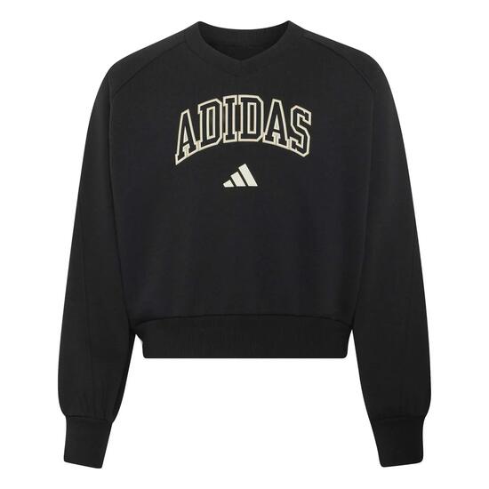 Sweatshirt col V fille adidas Seasonals Collegiate Typography