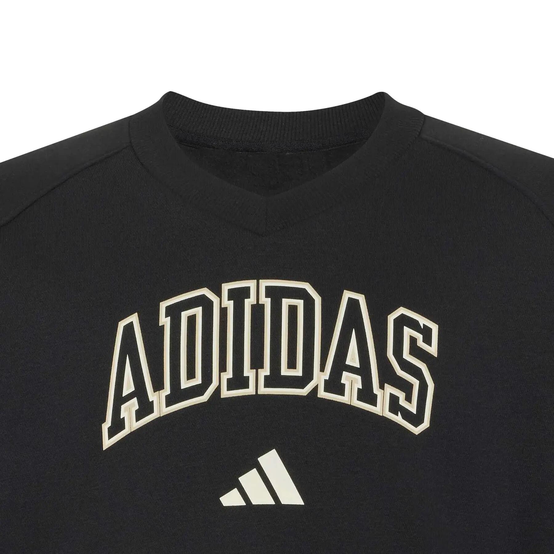 Sudadera cuello V niña adidas Seasonals Collegiate Typography 5/5