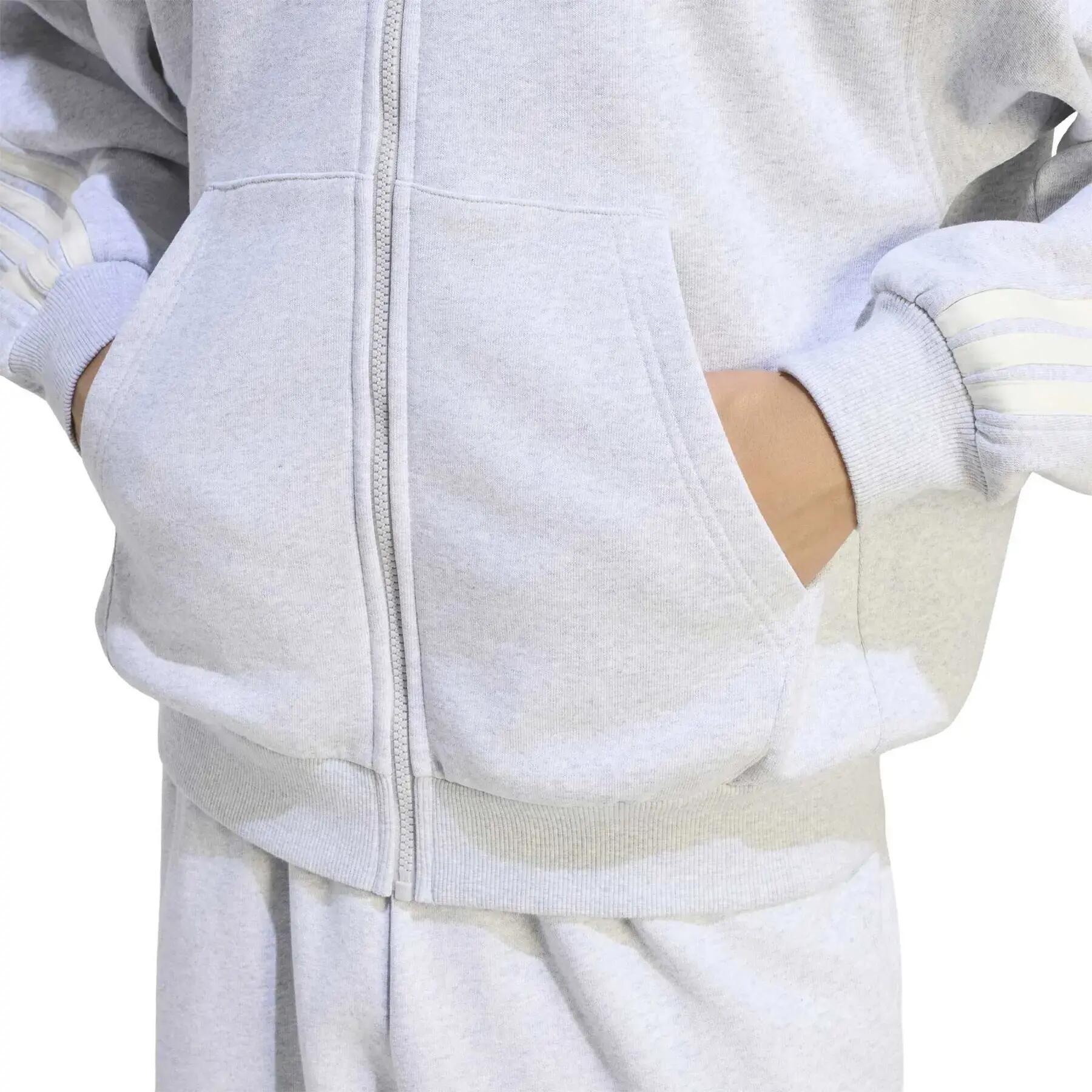Sweatshirt à capuche full zip adidas 3-Stripes 6/6