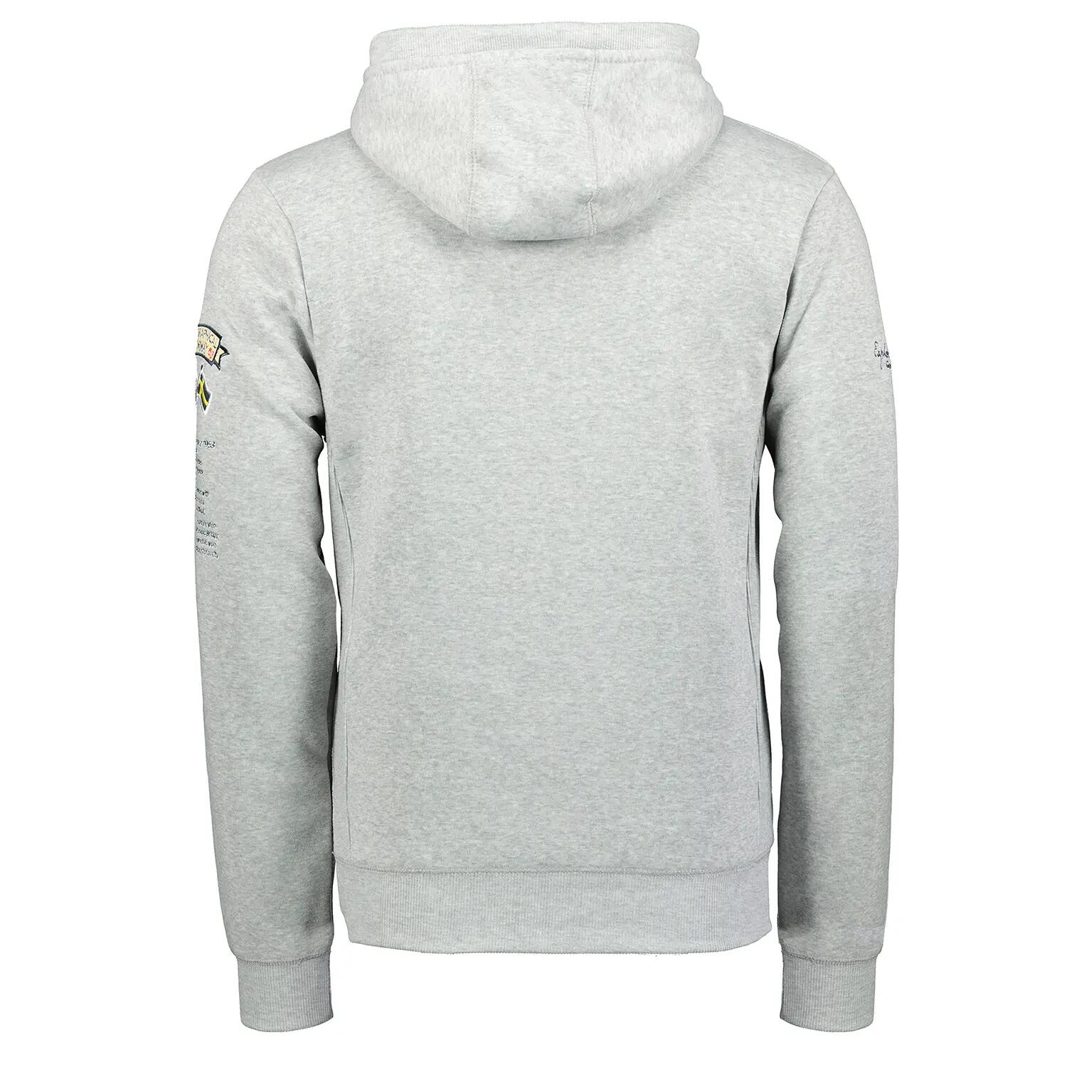 Sweatshirt desportivo homem Geographical Norway com capuz, cinzento 2/4