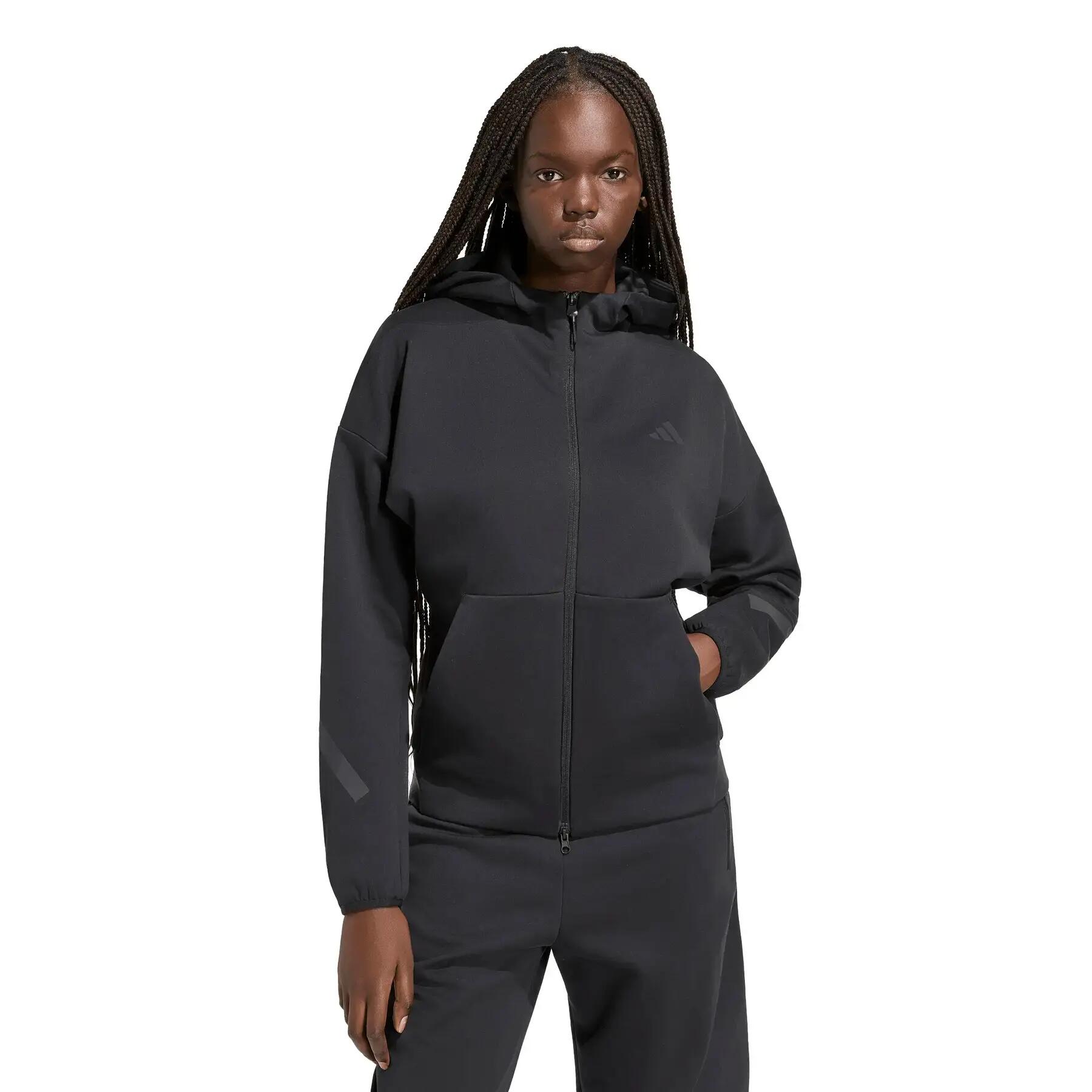 Damska bluza z kapturem zapinana na zamek adidas Z.N.E. 2/6