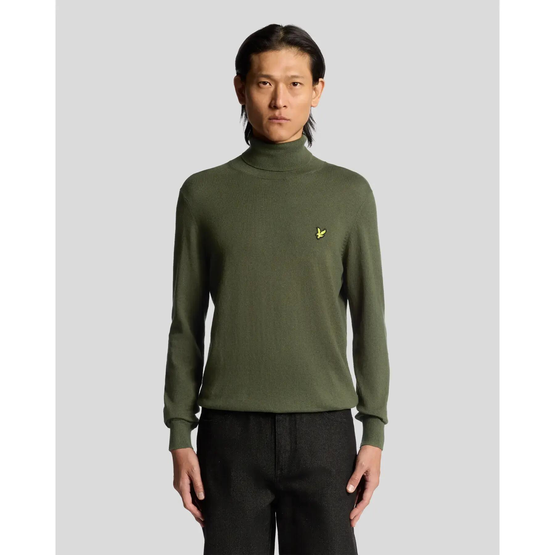 Maglione a collo alto in cotone merinos Lyle & Scott 2/6