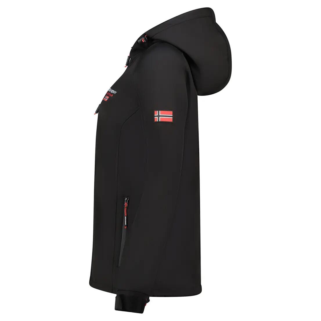 Veste softshell - Randonnée femme - Coupe-vent, noire 4/5
