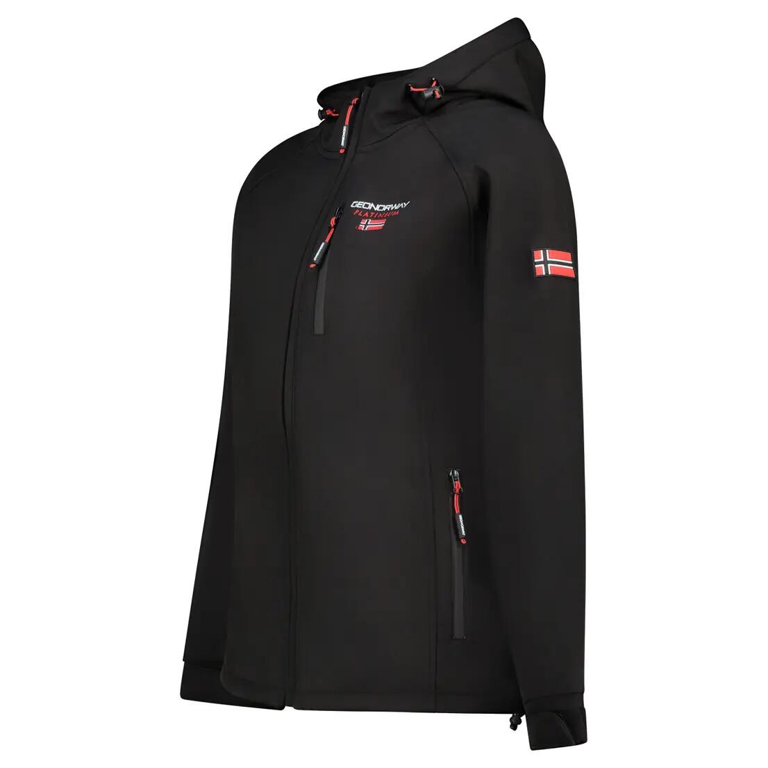 Veste softshell - Randonnée femme - Coupe-vent, noire 3/5