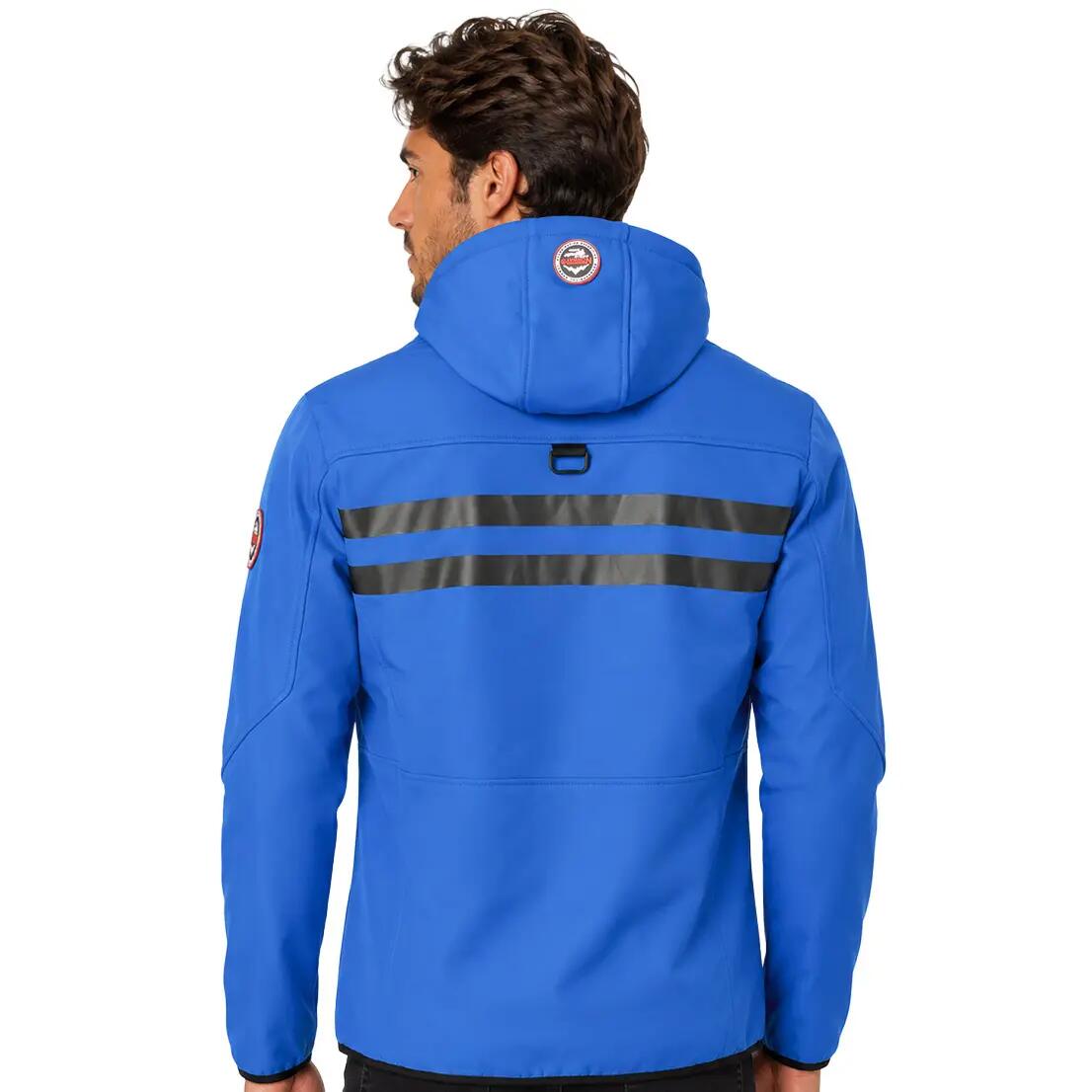 Chaqueta Geographical Norway softshell hombre, azul/rojo 2/6