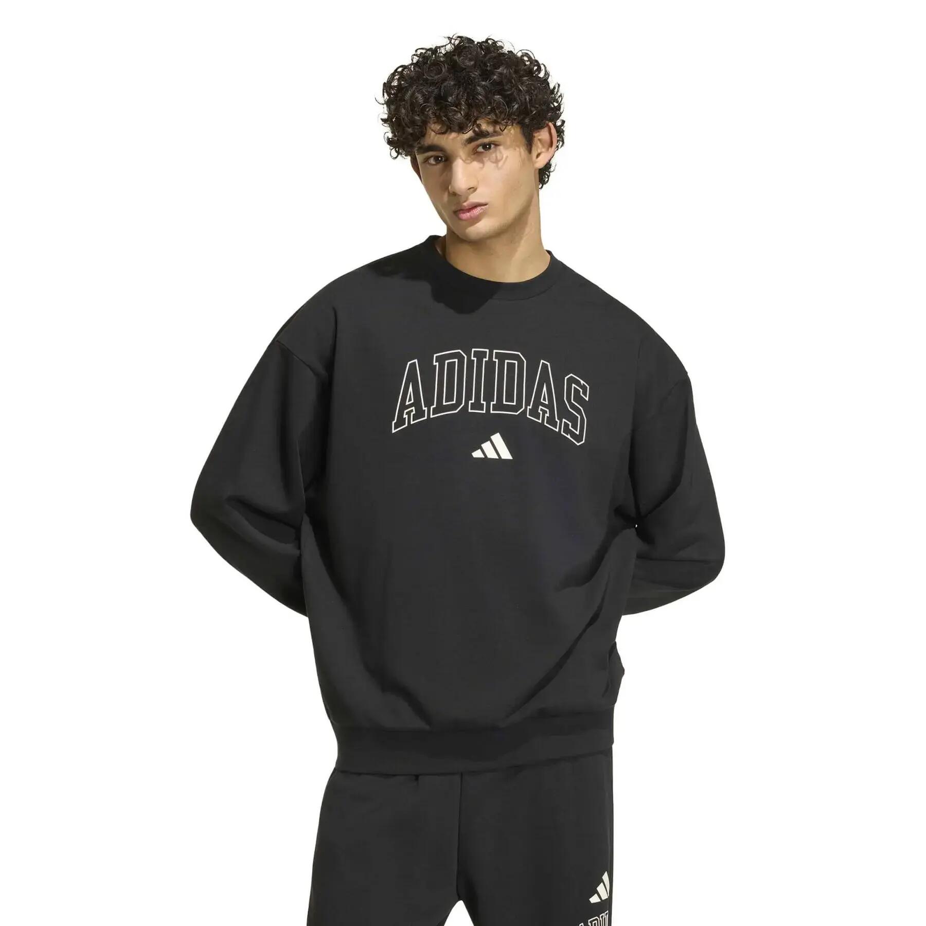 Sweatshirt french terry adidas Seasonal Essentials Collegiate 2/6
