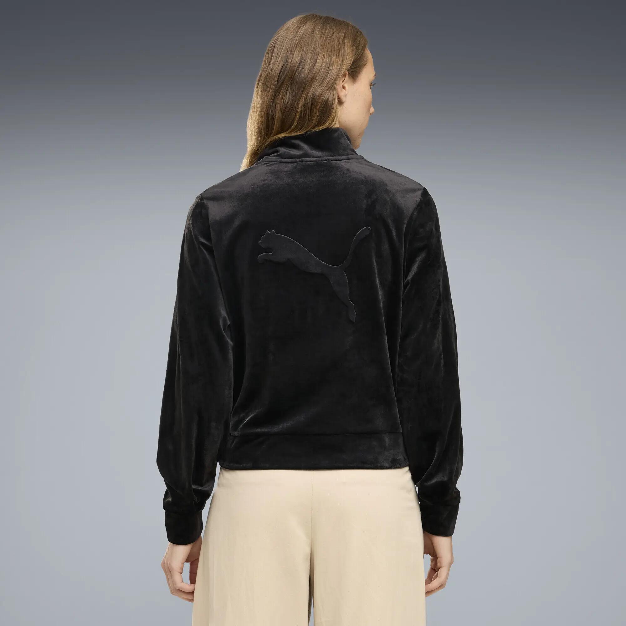 Casaco de Treino em Veludo Essentials Elevated Mulher PUMA 3/5