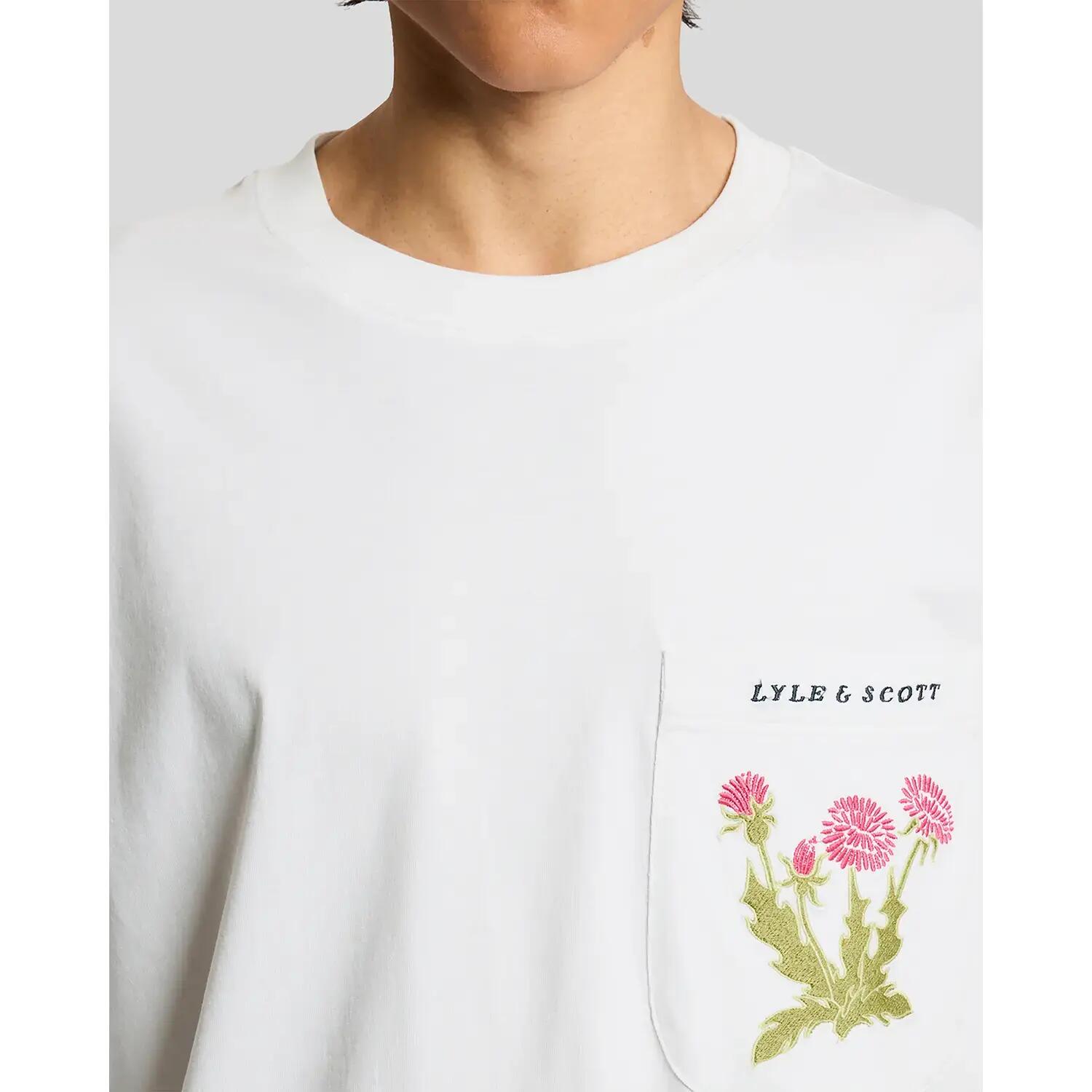 Gesticktes T-Shirt mit Mustern Lyle & Scott 5/6