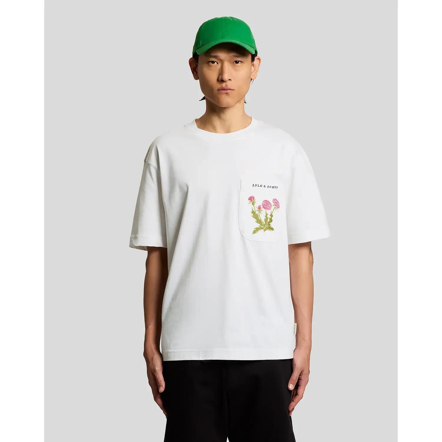 Gesticktes T-Shirt mit Mustern Lyle & Scott 2/6