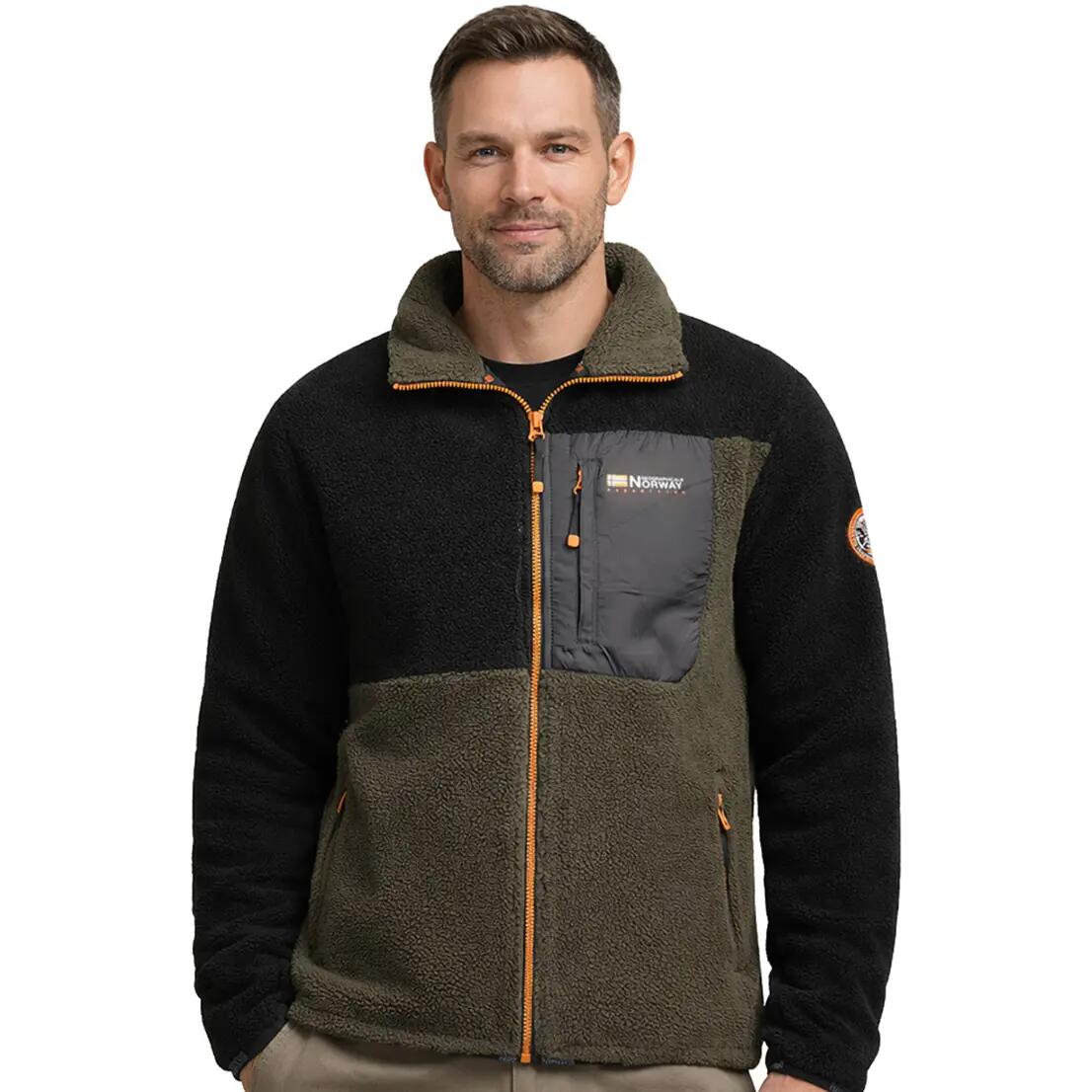 Fleece Vest – Mountain Hiking – Men – Geographical Norway – Black 1/6