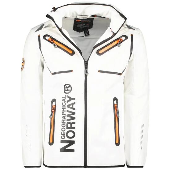 Veste softshell - Randonnée - Homme - Imperméable - Blanche