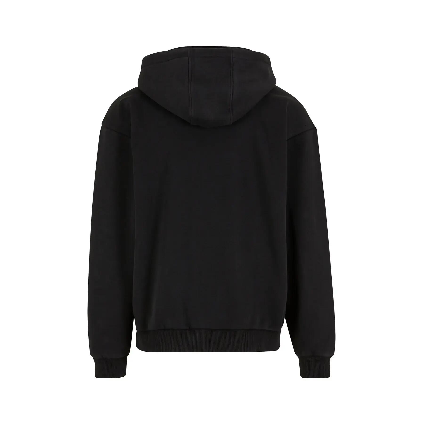Sweatshirt com capuz pesado, desbotado e com fecho éclair Build Your Brand Stone 2/4