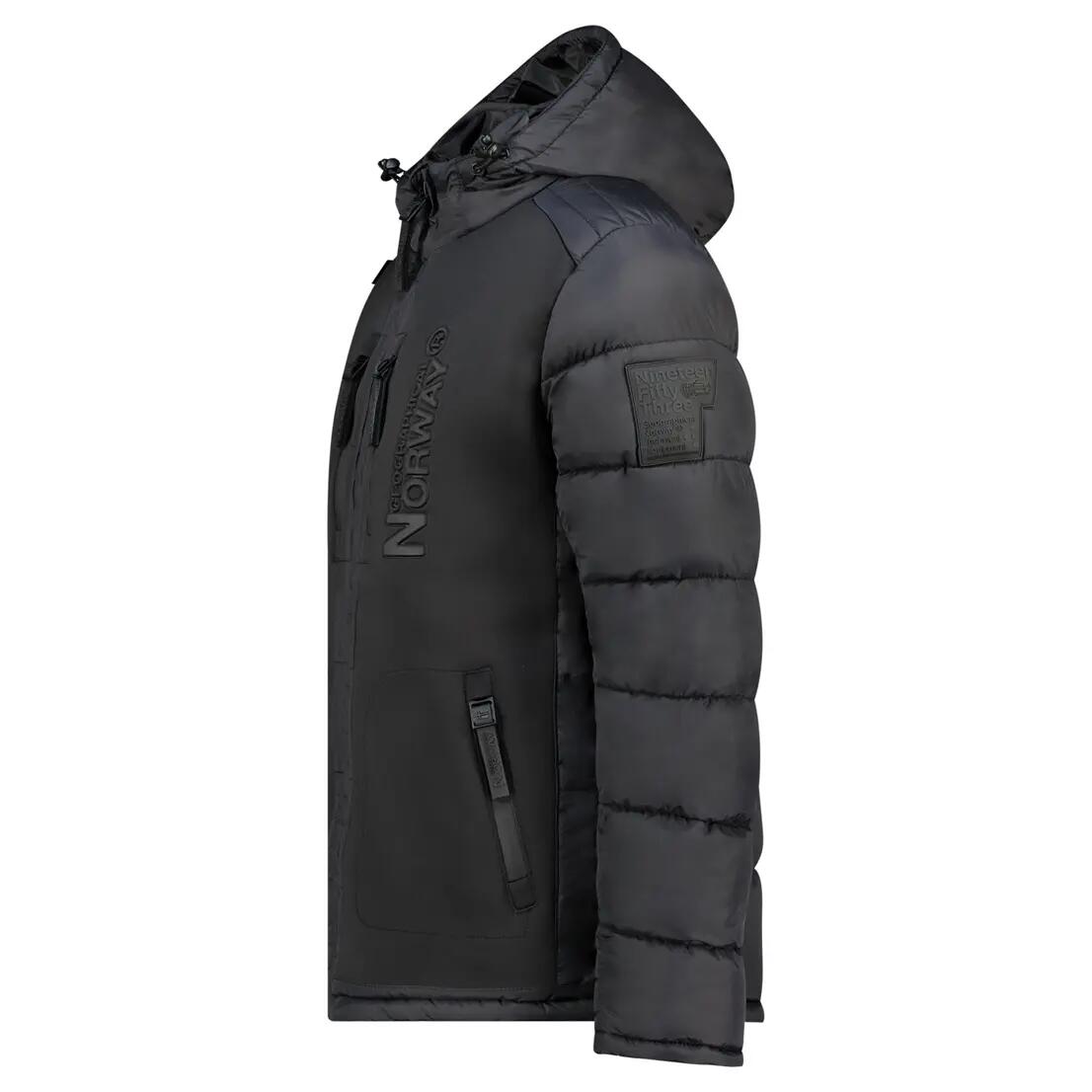 Giacca – Escursionismo – Uomo – Imbottita con cappuccio – Nera 5/6