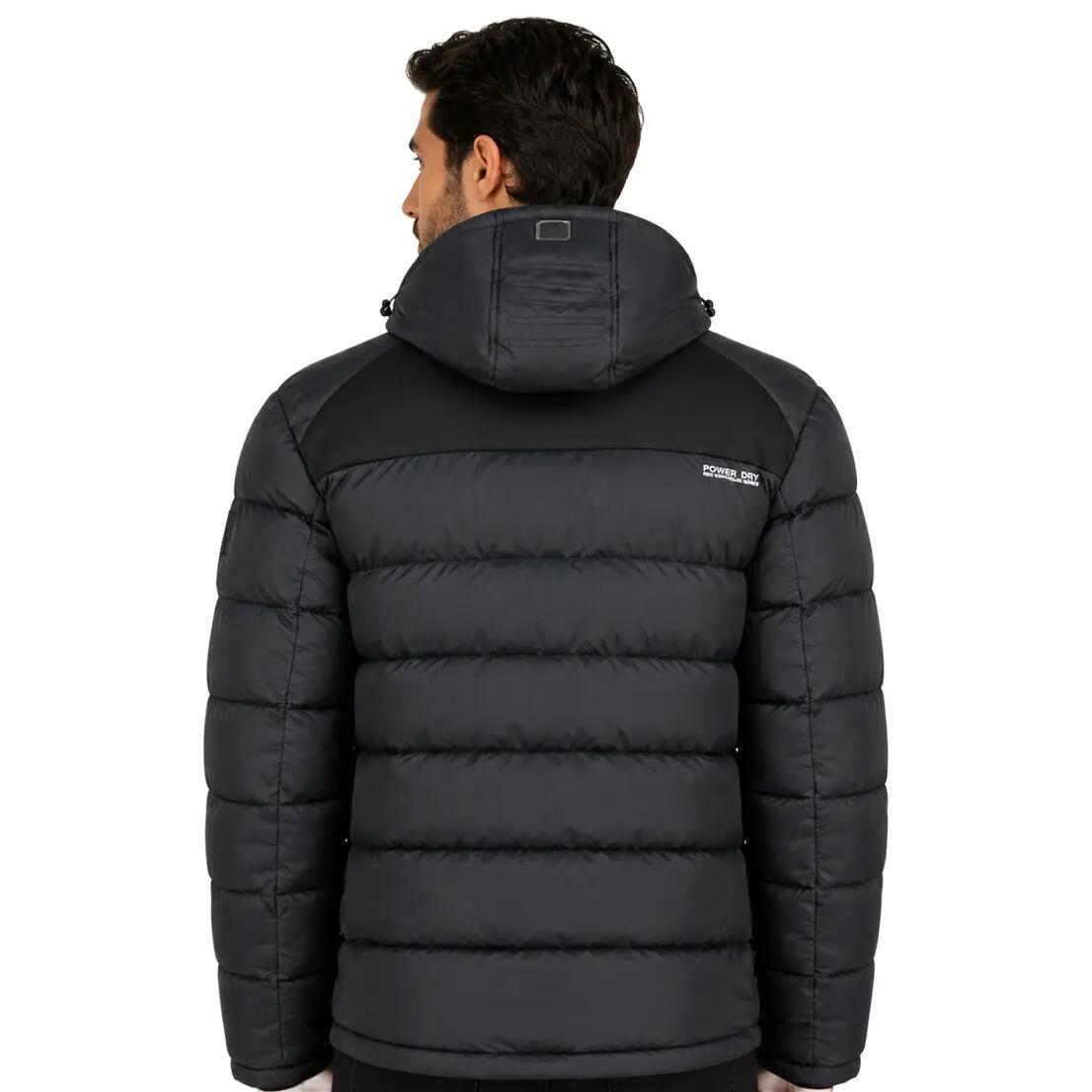 Giacca – Escursionismo – Uomo – Imbottita con cappuccio – Nera 4/6