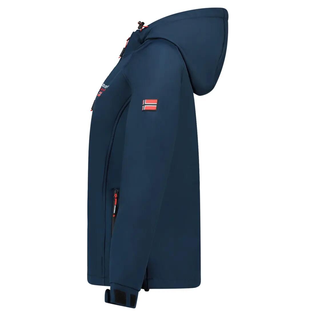 Damska turystyczna kurtka softshell GEOGRAPHICAL NORWAY TACER DB NAVY LADY 009 3/4