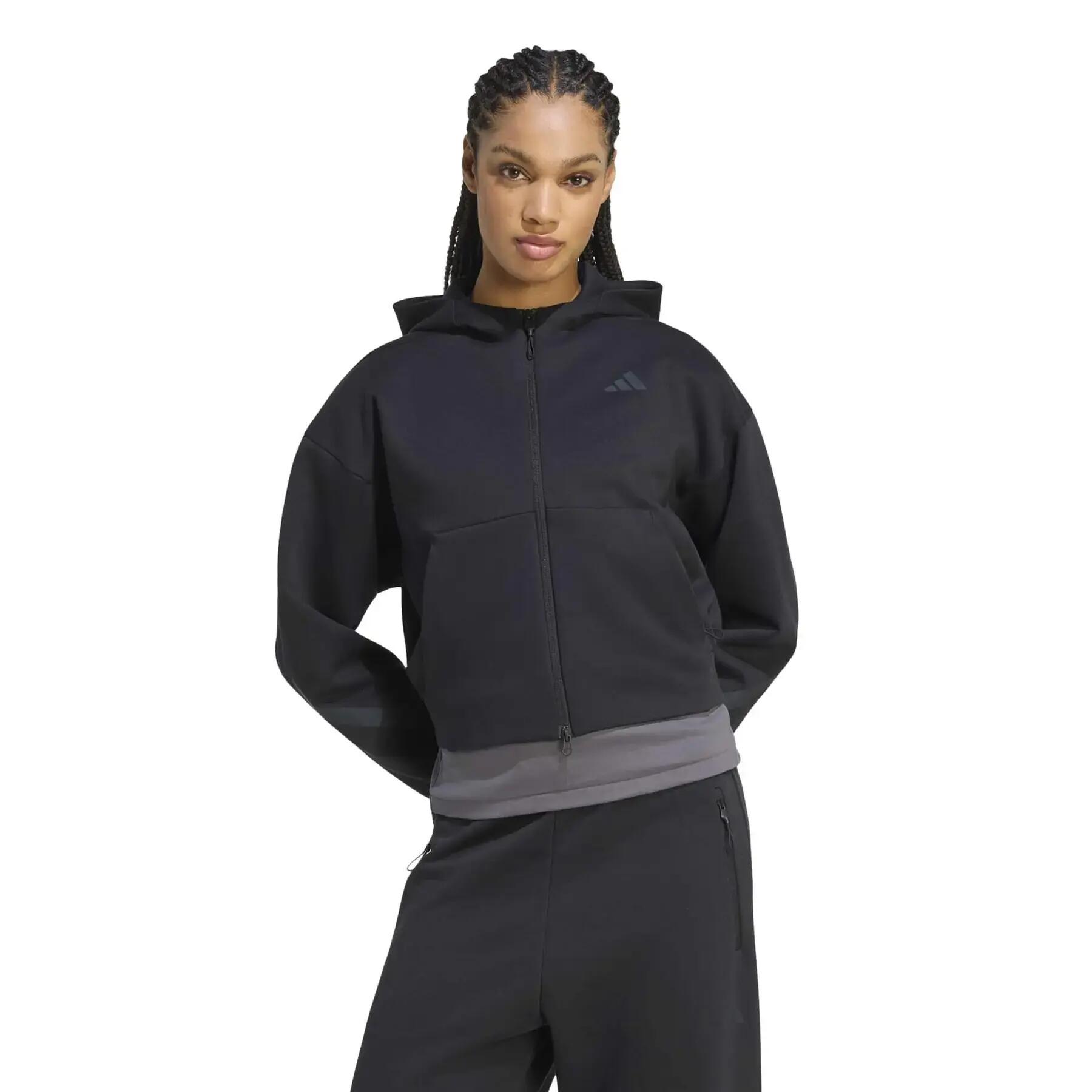 Felpa con cappuccio da donna adidas Z.N.E. 2/6