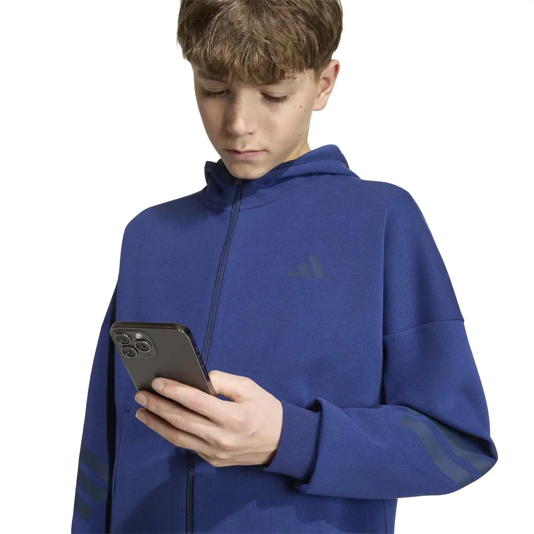 Veste de survêtement zippé enfant adidas Future Icons 3-Stripes 7/7