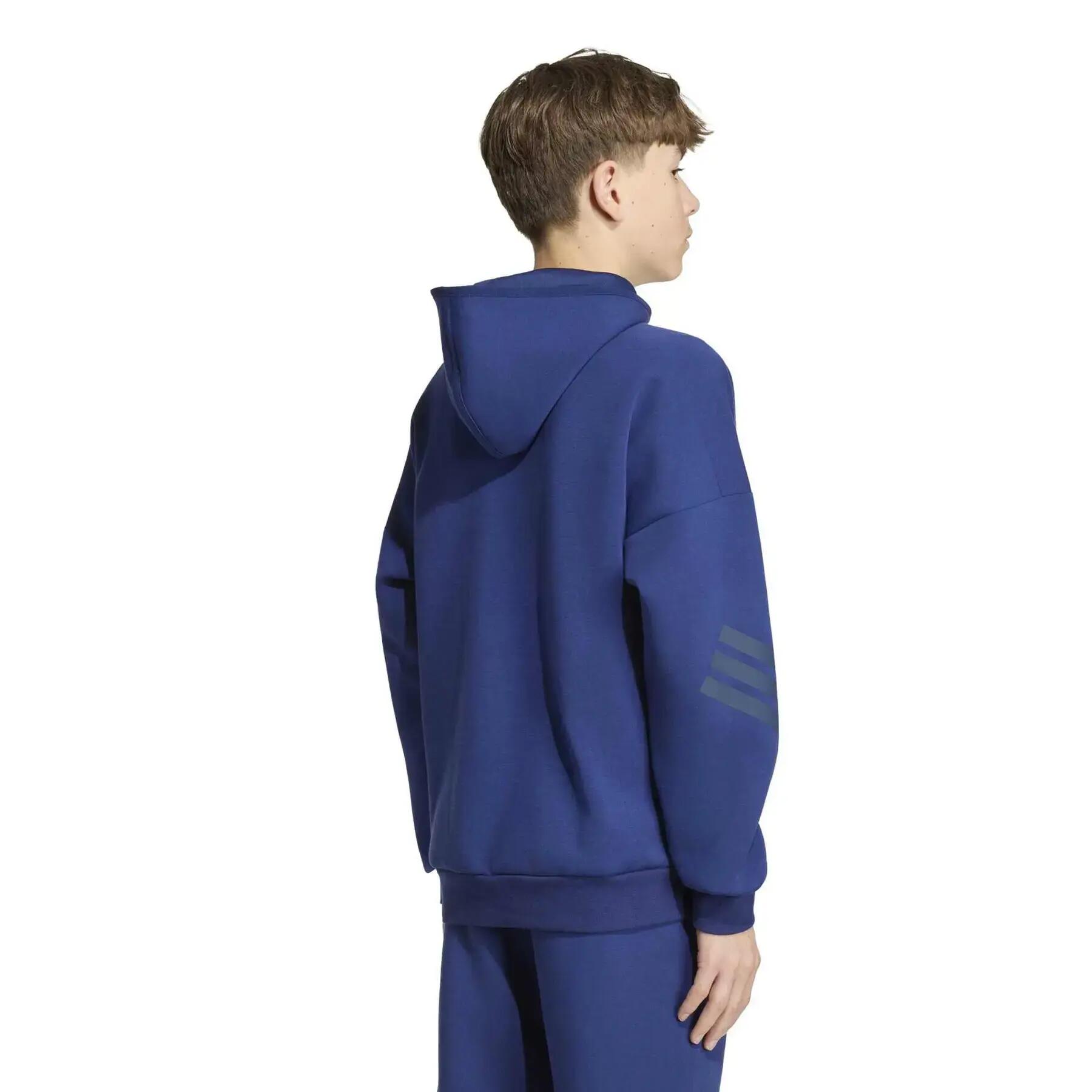 Veste de survêtement zippé enfant adidas Future Icons 3-Stripes 5/7