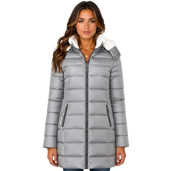 Parka – Berg – Damen – gepolstert – grau