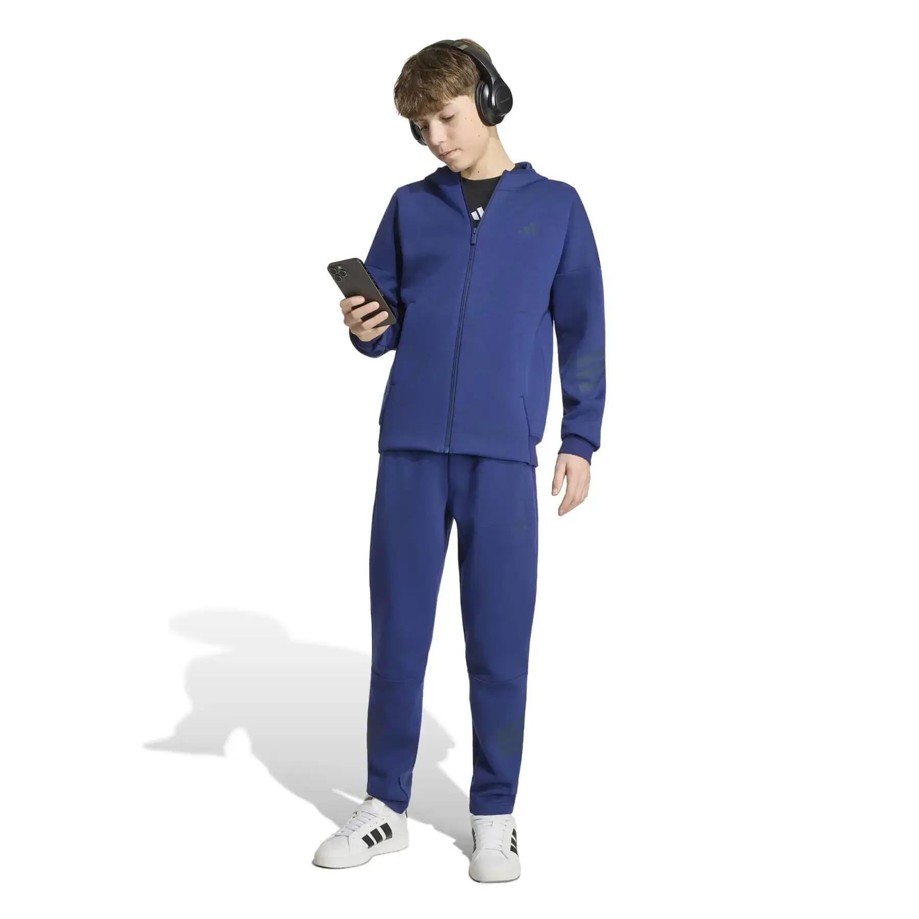 Veste de survêtement zippé enfant adidas Future Icons 3-Stripes 2/7