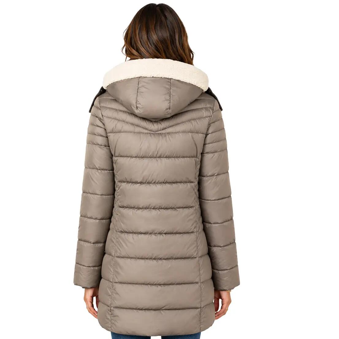 Damska turystyczna parka GEOGRAPHICAL NORWAY CARENNE TAUPE DB LADY 0116 3/6