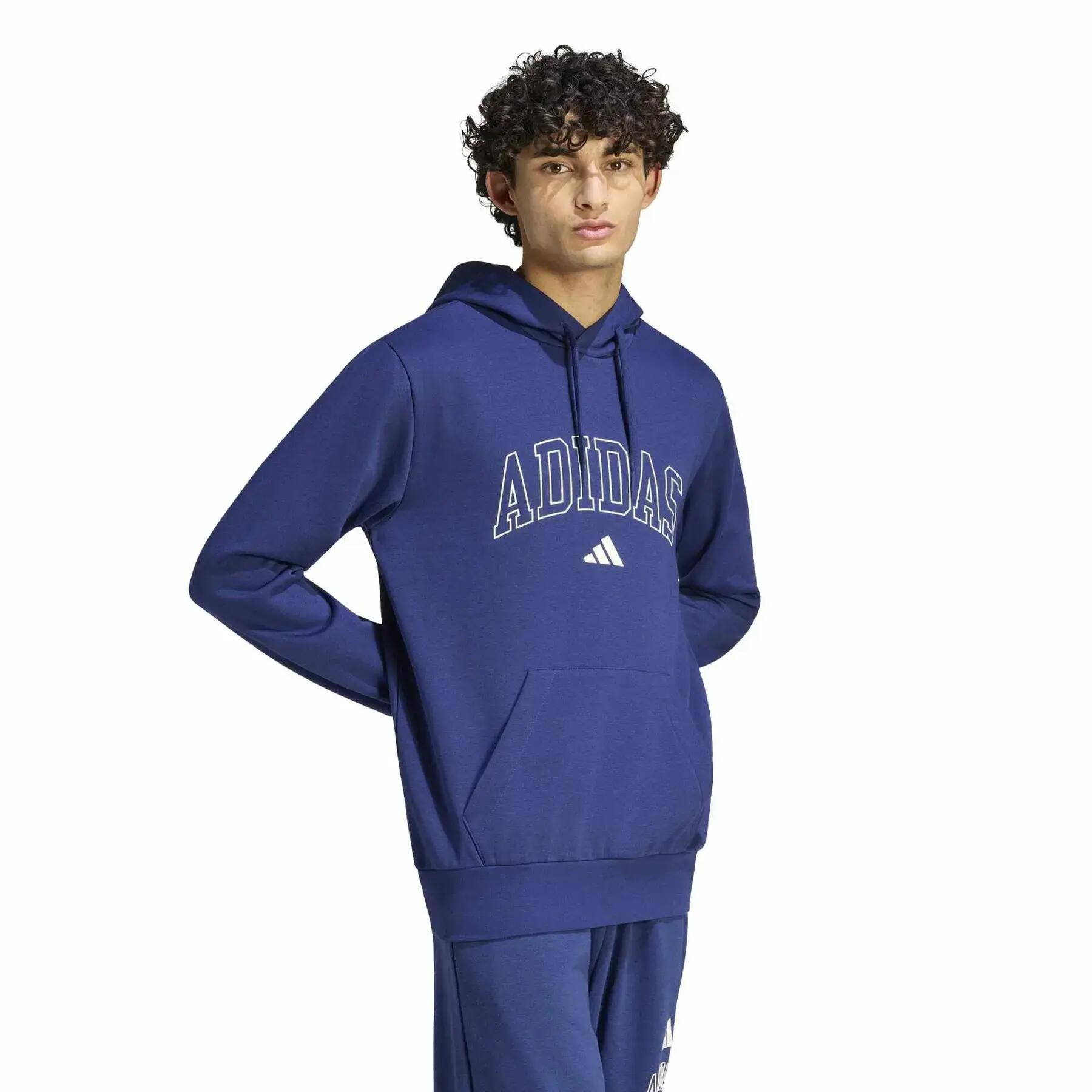 Sweatshirt à capuche adidas Collegiate Script Graphic 2/6