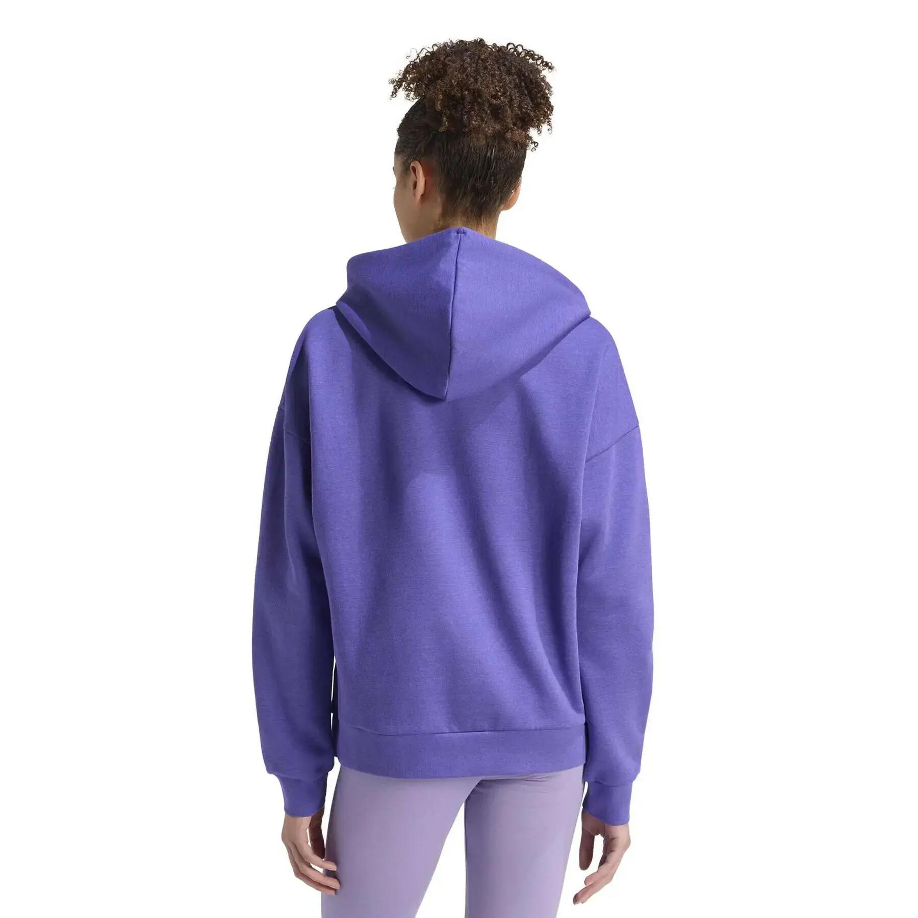 Sweatshirt à capuche femme adidas Essentials Linear Fle 4/6