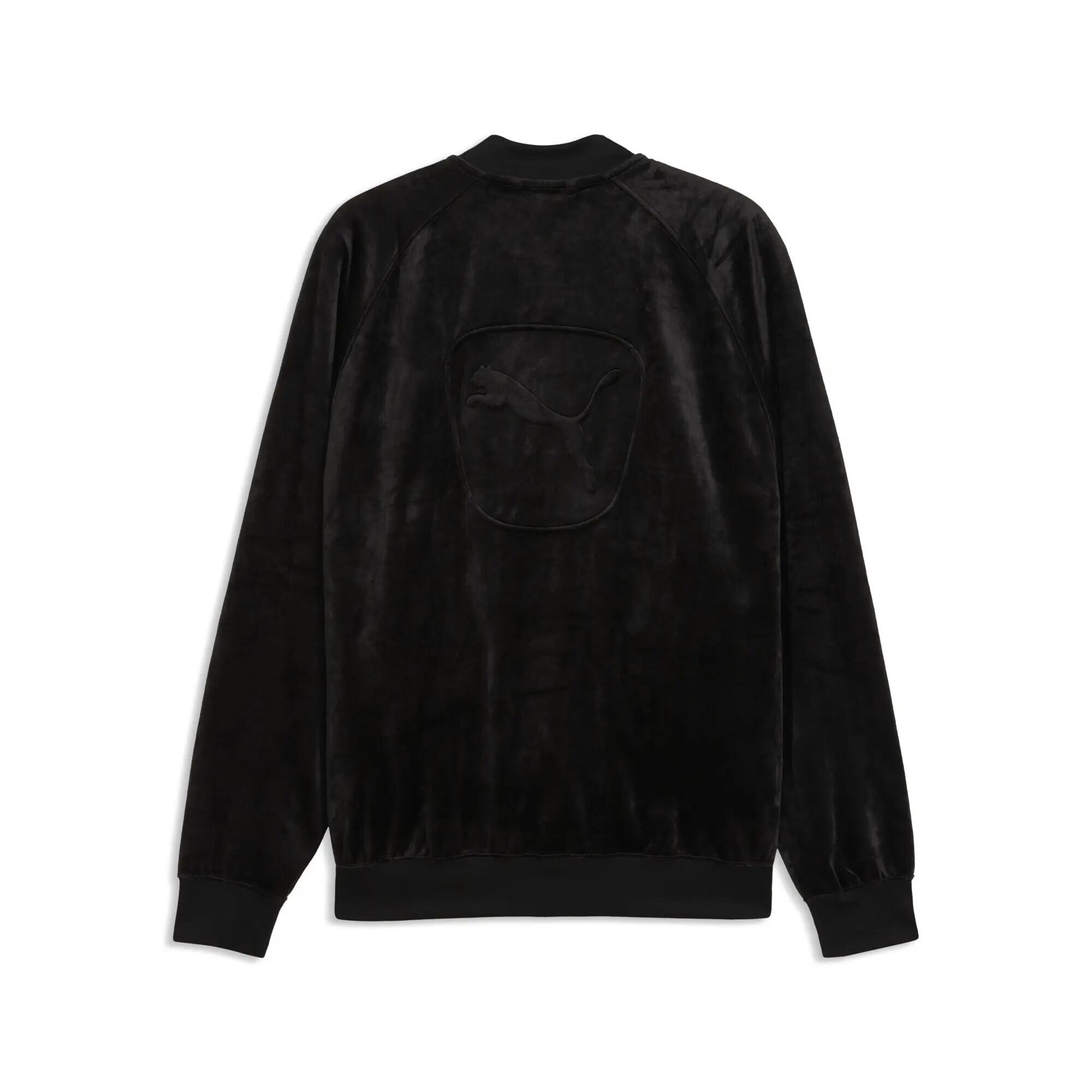 Męska luźna bluza dresowa Essentials Elevated Velour PUMA 5/5