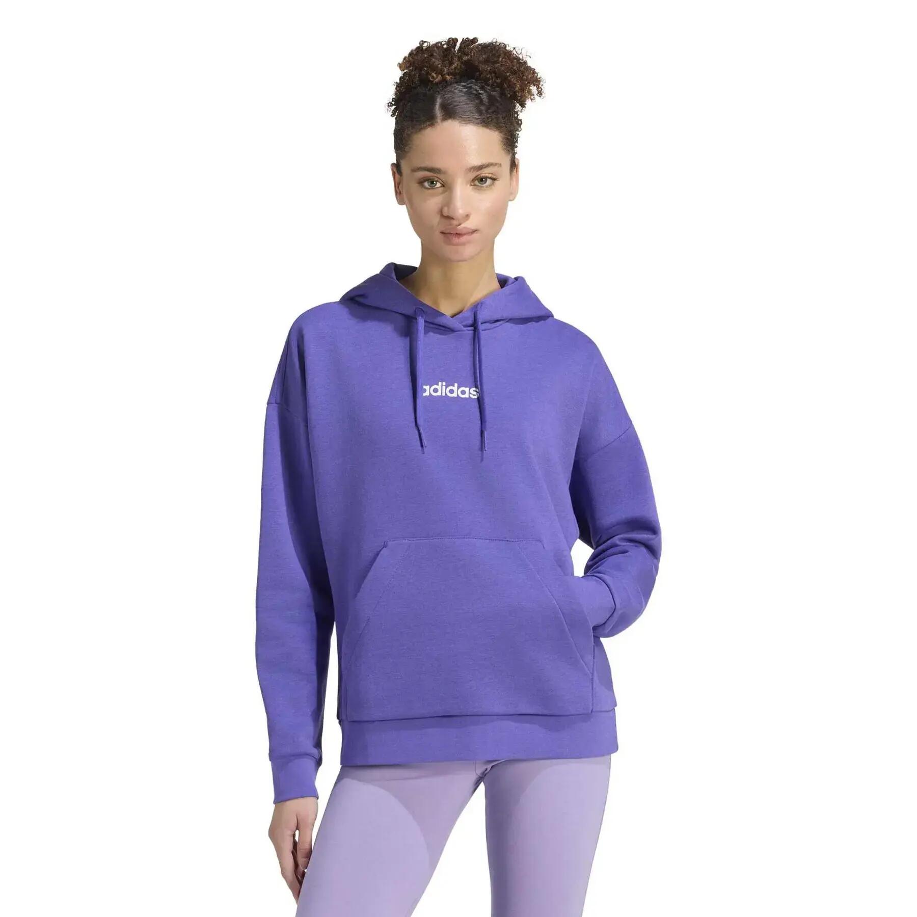 Sweatshirt à capuche femme adidas Essentials Linear Fle 2/6
