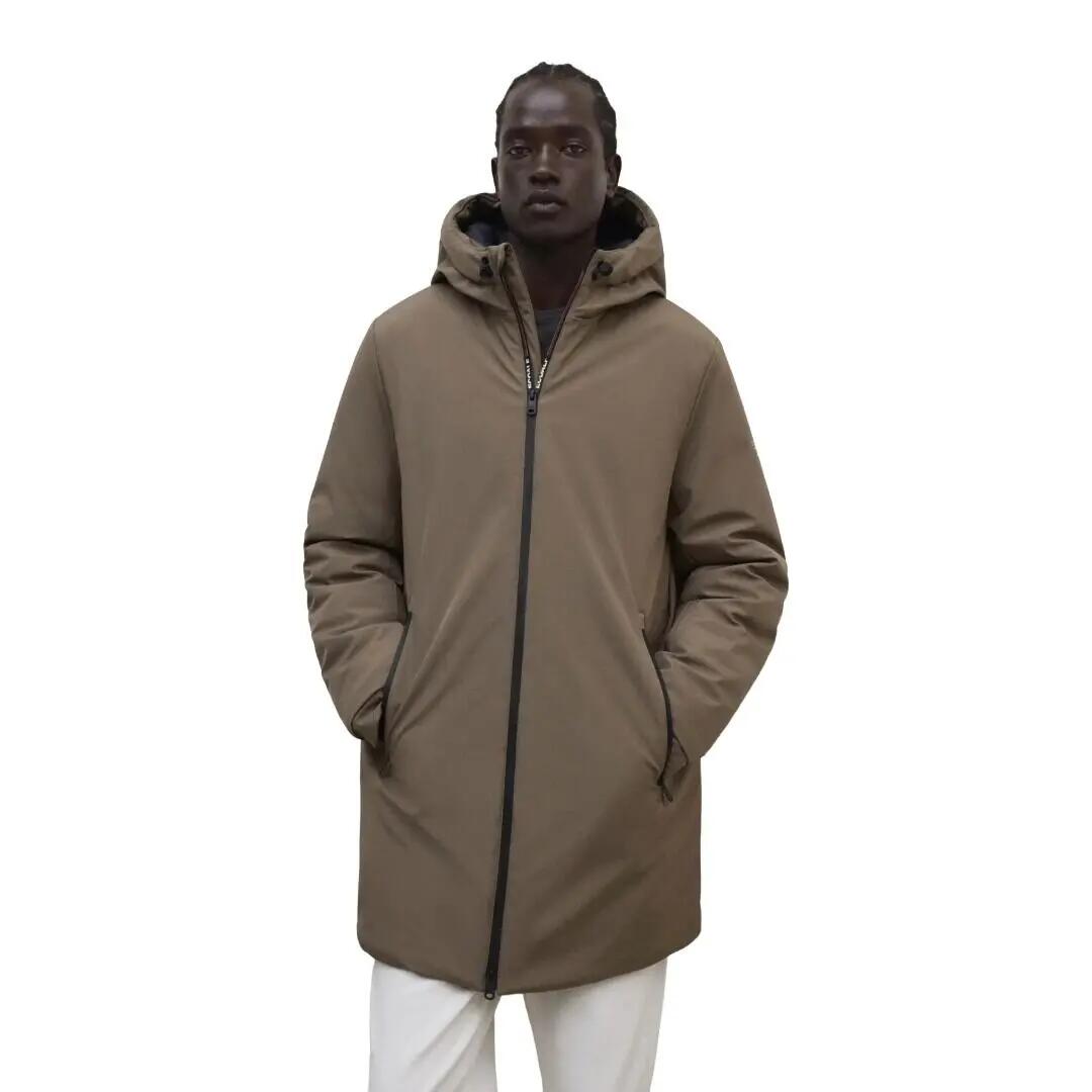 Cazadora Marrón Ecoalf Pasu Jacket Nut Repelente Al Agua Cómoda y Versátil 2/4