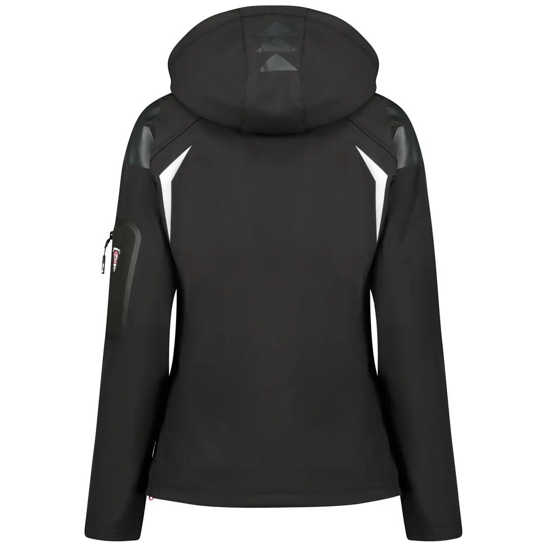 Veste softshell - Randonnée - Femme - Imperméable et coupe-vent - Noire 2/4