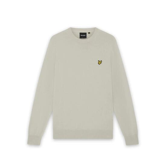 Pull col rond en coton mérinos Lyle & Scott
