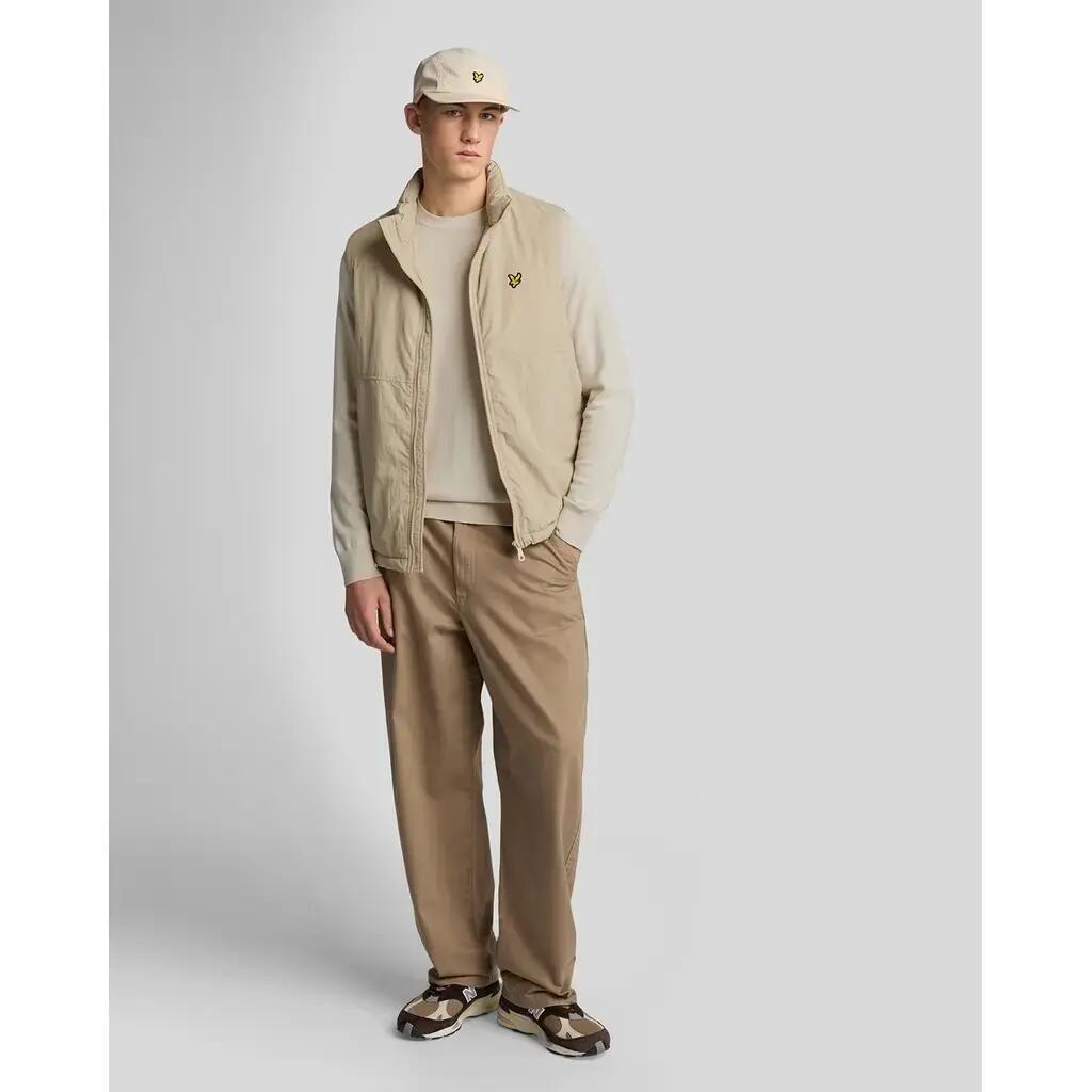Ronde hals trui van merinowol katoen Lyle & Scott 3/5