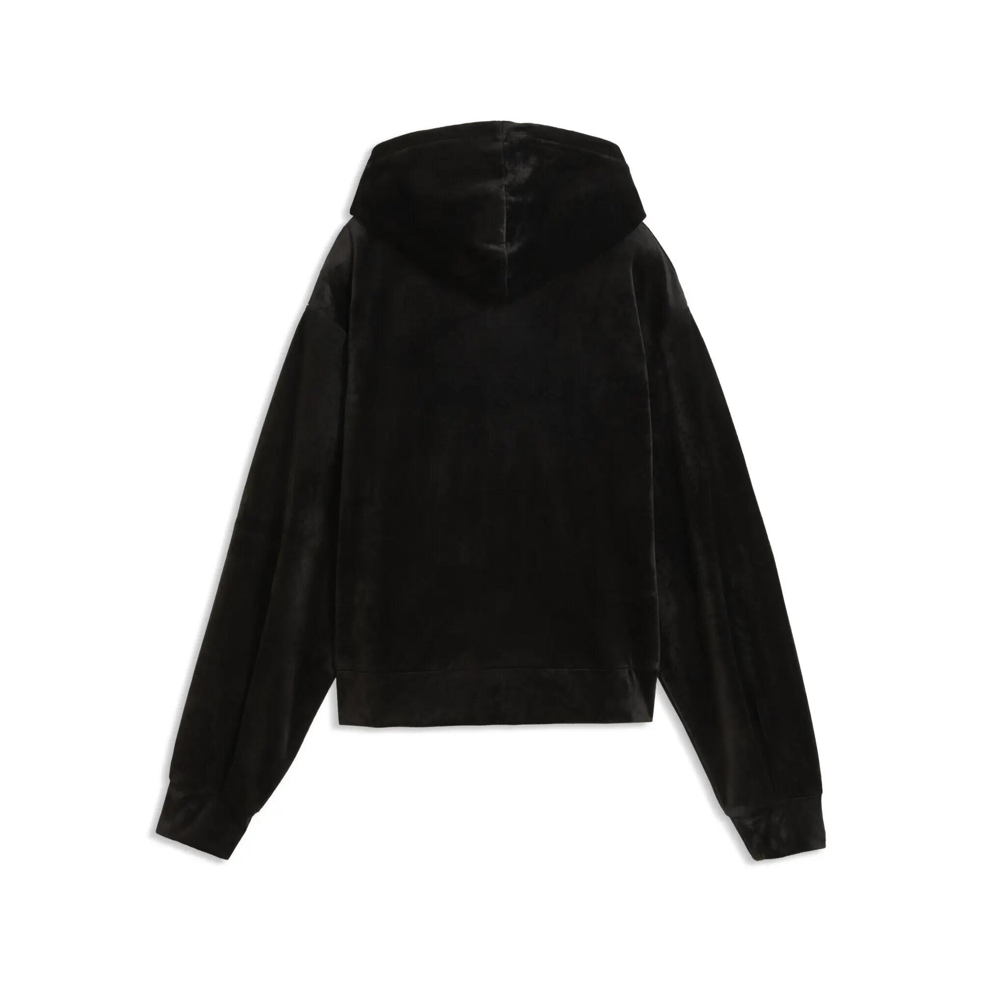 Essentials Elevated Standard Velour Hoodie Damen PUMA 5/5