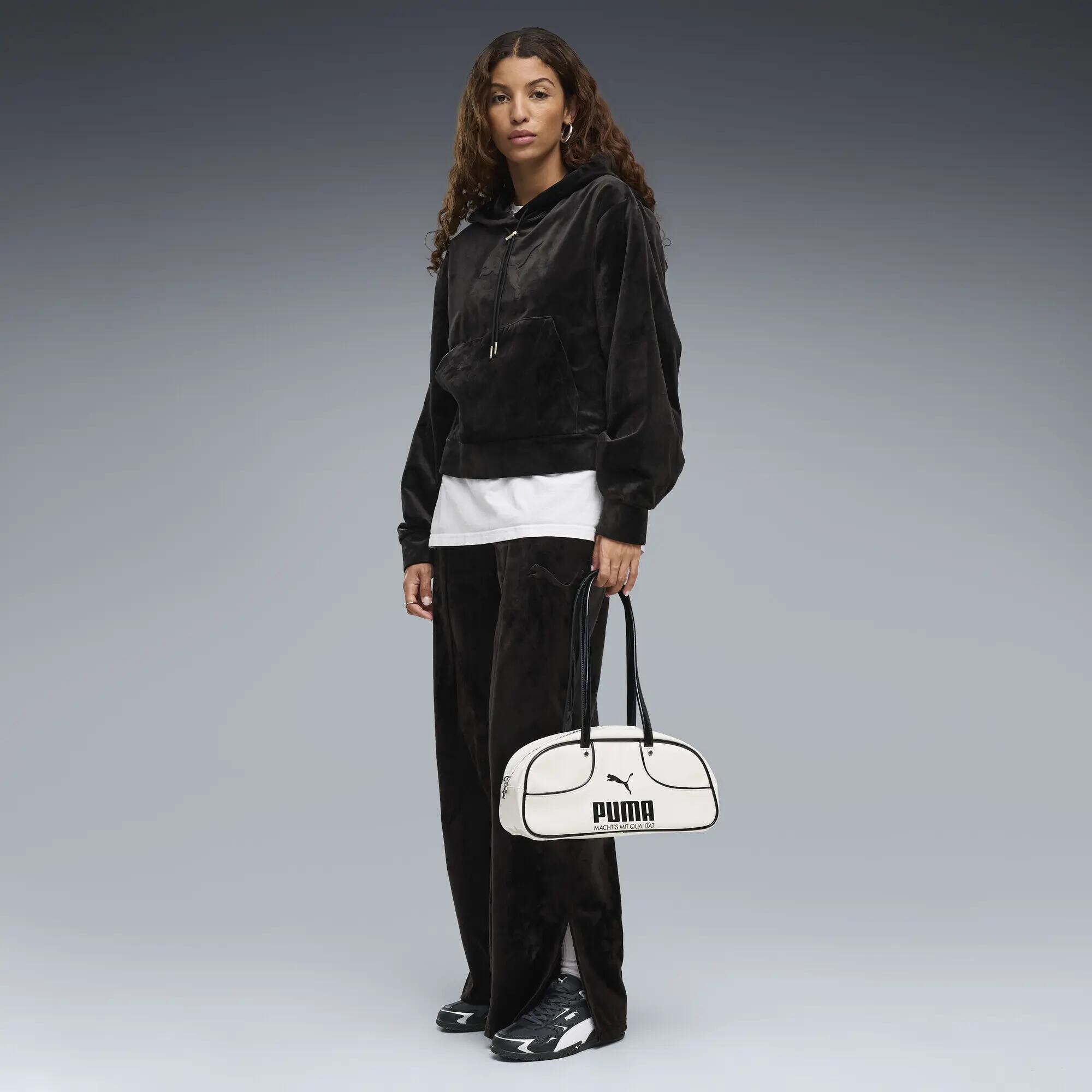 Essentials Elevated Standard Velour Hoodie Damen PUMA 4/5