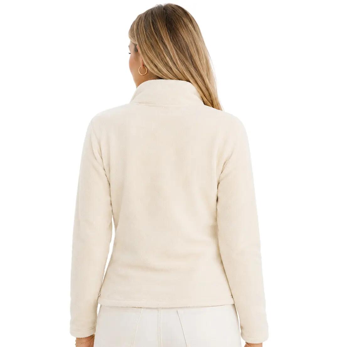 Giacca pile – Escursionismo – Donna – Geographical Norway – Slim, Bianco 3/6