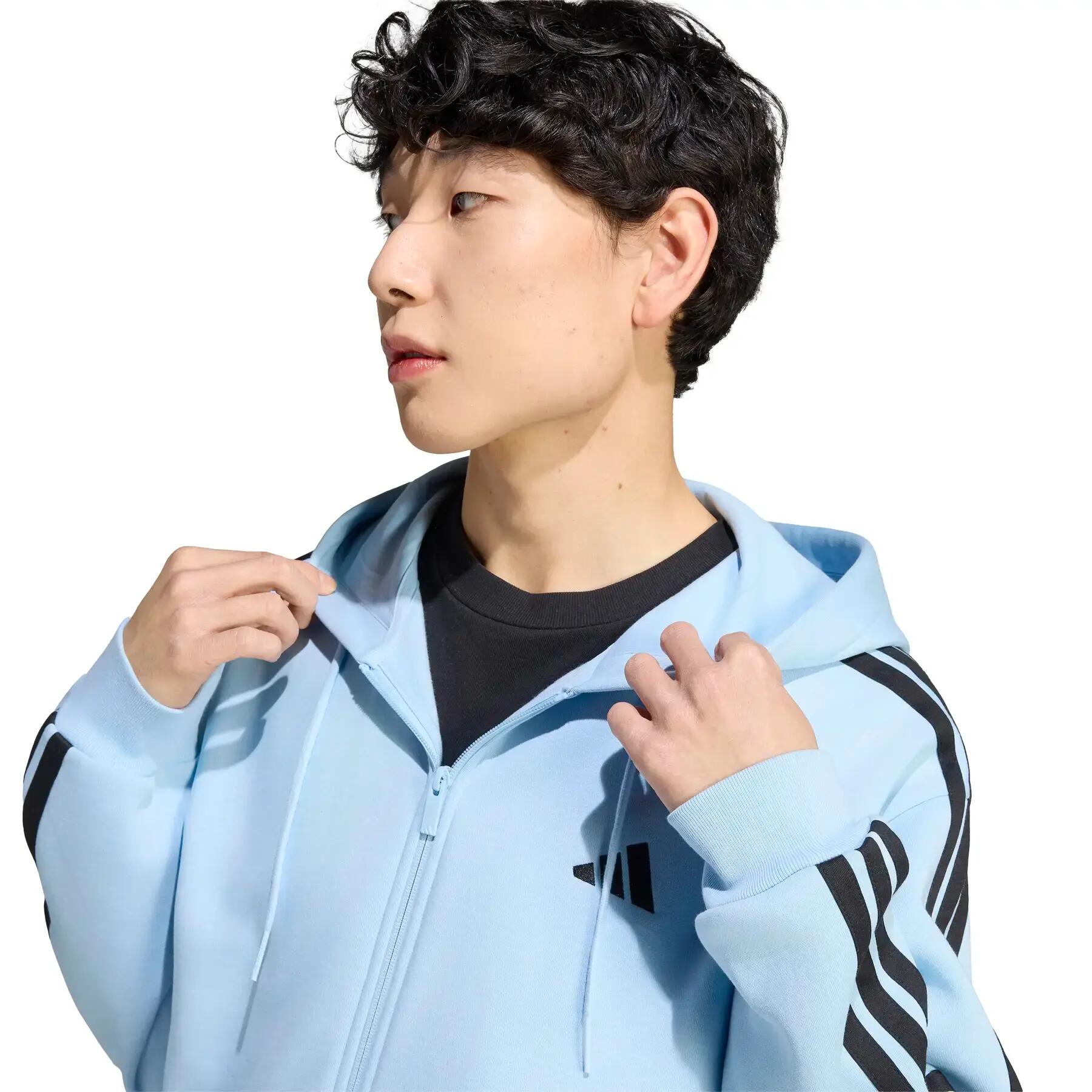 Kapuzensweatshirt mit Reißverschluss adidas Essentials 3-Stripes 5/6