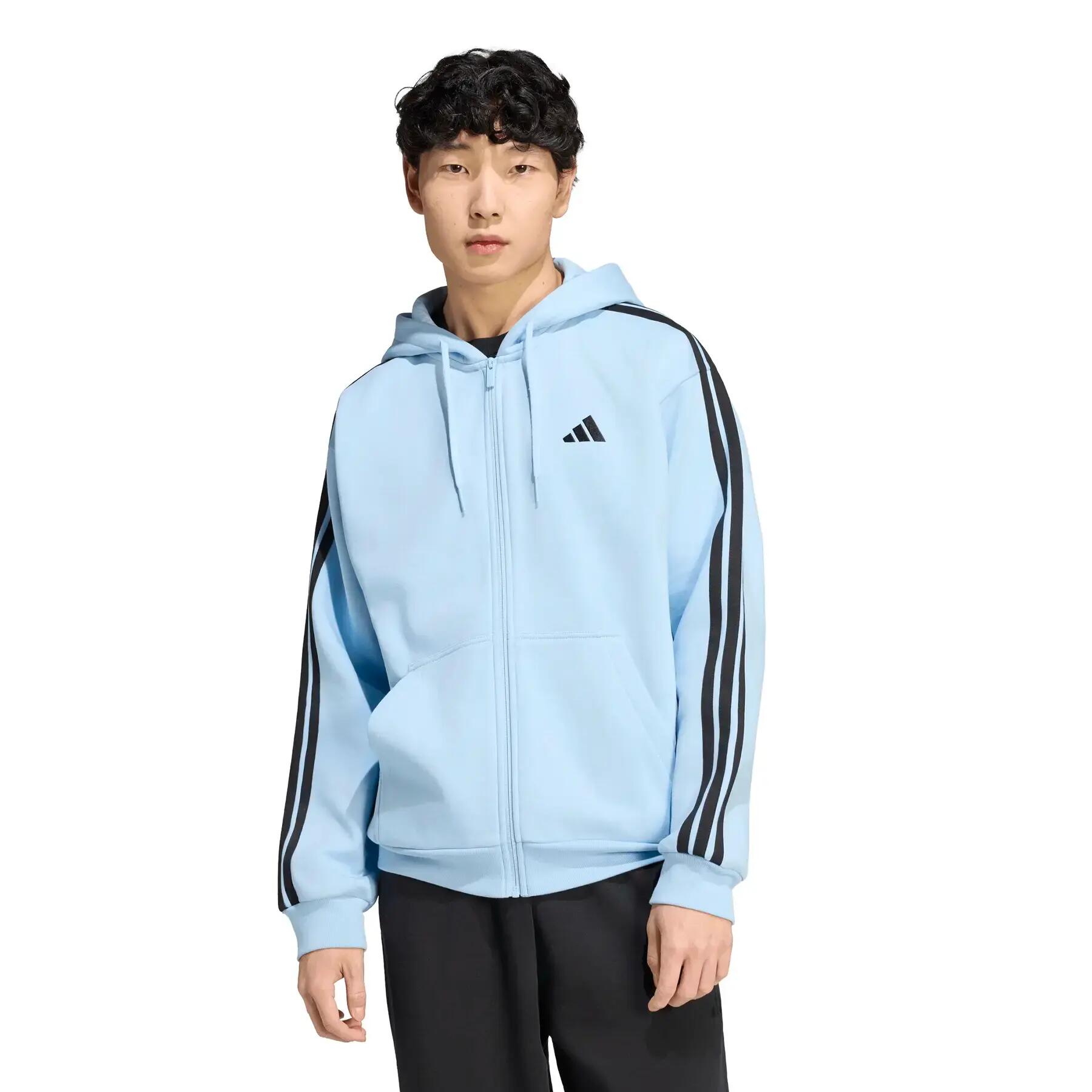 Kapuzensweatshirt mit Reißverschluss adidas Essentials 3-Stripes 2/6