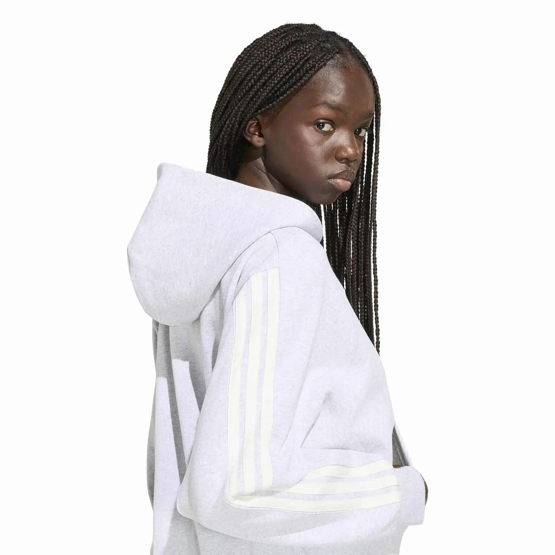Sweatshirt à capuche full zip femme adidas 3-Stripes 5/6