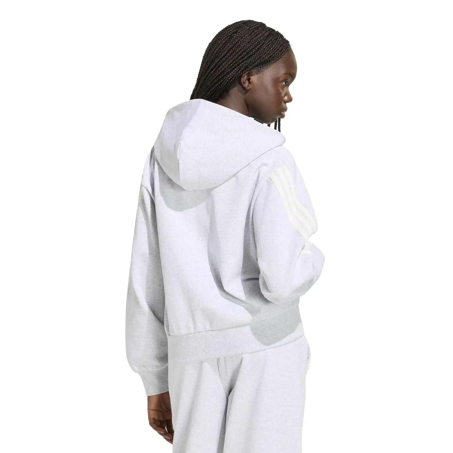 Sweatshirt à capuche full zip femme adidas 3-Stripes 4/6